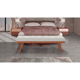 Puff Decorativo Recamier Madri - Tecido Creme - 2