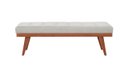 Ver imagem 1 de Puff Decorativo Recamier Madri - Tecido Creme