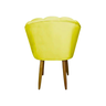 Kit 6 Cadeiras Poltrona Sala de Jantar Penteadeira Reforçada Decorativa Pétala Suede Amarelo - 4