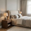 Ver imagem 4 de Cabeceira Estofada Queen 188cm Off White com Design Sofisticado