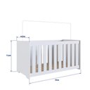 Ver imagem 5 de Berço Aconchego com 3 Regulagens de Altura - Branco
