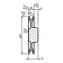 Ver imagem 4 de Polia de Alimínio para Transmissão em V 2 Canais Tipo a 140mm - Alucal Pal140a2