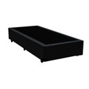 Ver imagem 1 de Cama Box Blindado Solteiro AColchoes Sintético Preto 40x88x188