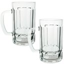 Ver imagem 1 de Jogo de Canecas de Chopp e Cerveja de Vidro 360ml 2 Peças - Seu Lar