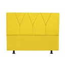 Ver imagem 1 de Cabeceira Estofada Casal 140CM Jade Courino Amarelo - D A DECOR D&A Decor
