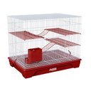Ver imagem 1 de Gaiola Grande para Twister com 2 Andares e Comedouro:vermelho