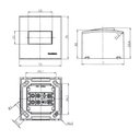 Ver imagem 2 de Caixa de Sobrepor com Suporte Margirius Sleek 75x75 para 2 Módulos Preto Ebony