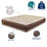 Colchão Casal 138x188x30 Bali Prorelax Molas Ensacadas Pillow Top Duplo - Marrom - 4