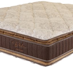 Colchão Casal 138x188x30 Bali Prorelax Molas Ensacadas Pillow Top Duplo - Marrom - 2