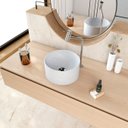 Ver imagem 5 de Cuba Pia para Banheiro Redonda 26cm Celine C08 Branco Granit - Mpozenato