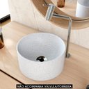 Ver imagem 2 de Cuba Pia para Banheiro Redonda 26cm Celine C08 Branco Granit - Mpozenato