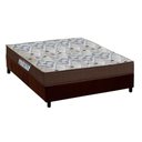 Ver imagem 1 de Cama Box Viúva: Colchão Ortopédico Ortobom D45 Iso 150 Mega Firme + Base Crc Suede Brown (128x188