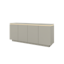 Ver imagem 1 de Buffet Luminus 4 Portas C/led Mavaular Naturalle/off White