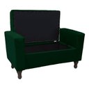Ver imagem 2 de Recamier Baú Félix 160cm Suede Verde