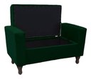 Ver imagem 2 de Recamier Baú Félix 160cm Suede Verde