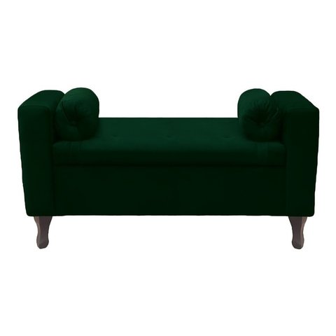 Recamier Baú Félix 160cm Suede Verde