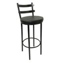 Ver imagem 1 de Banqueta Rafaela - Redonda Altura 65cm para Bar e Cozinha Preta com Assento Confortável Cor Preto