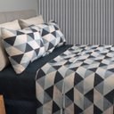 Ver imagem 3 de Jogo de Cama Casal Sultan Realce Premium 140 Fios 4 Peças Lençol com Elástico Nico