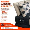 Ver imagem 7 de Jogo de Cama Casal Sultan Realce Premium 140 Fios 4 Peças Lençol com Elástico Nico