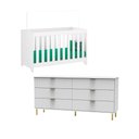 Ver imagem 1 de Berço Multifuncional 3x1+ Cômoda Ditália Bbi-51 Dm-240 Cor:branco