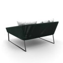 Ver imagem 2 de Chaise Quadrada Maldivas Em Corda Náutica Verde Militar - Tecido Lisato Branco