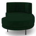 Ver imagem 6 de Chaise Longue Divã 164cm Braço Direito Logus D06 Veludo Verde - Mpozenato