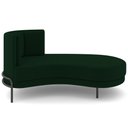 Ver imagem 7 de Chaise Longue Divã 164cm Braço Direito Logus D06 Veludo Verde - Mpozenato
