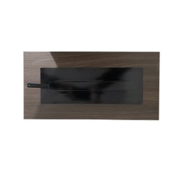 Lareira Ecológica Preto Carvalho 60 Cm Rodízios Álcool Etanol - 7