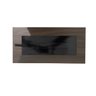 Lareira Ecológica Preto Carvalho 60 Cm Rodízios Álcool Etanol - 7
