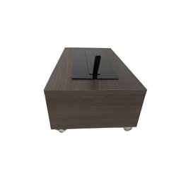 Lareira Ecológica Preto Carvalho 60 Cm Rodízios Álcool Etanol - 8