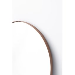 Espelho Grande Redondo Moldura Metal Decorativo 80x80cm Luxo - 5