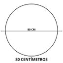 Ver imagem 3 de Espelho Grande Redondo Moldura Metal Decorativo 80x80cm Luxo