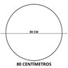 Espelho Grande Redondo Moldura Metal Decorativo 80x80cm Luxo - 3