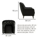 Ver imagem 3 de Poltrona Decorativa Capitone Sasha Pes Madeira Courino Tcs 724 Moll