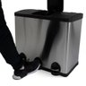 Lixeira Seletiva Tripla Inox Office Healer Senior 3 divisórias de 20L - 3