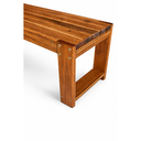 Ver imagem 6 de Banco Rustico de Jardim Baren 3 Lugares Yescasa Marrom/Nogueira