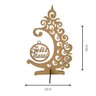 Enfeite Árvore de Natal Feliz Natal em Mdf Cru (30x20) - 3