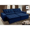 Ver imagem 2 de Sofá Elegance Retratil e Reclinavel 2,32 Mts Veludo Azul