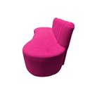 Ver imagem 6 de Sofá 3 Lugares Orgânico Curvo Madrid 180cm Veludo Rosa Pink