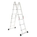 Ver imagem 1 de Escada Articulada de Alumínio 4x3 12 Degraus 3,32m  Multifuncional Garden Life Cor Cinza