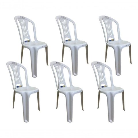 06 Und Cadeira Plastica sem Braço Bistro Mor