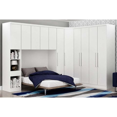 Quarto Modulado N. Horizonte Rizon 5 Peças QM19 Neve