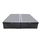 Ver imagem 3 de Base Box Baú Blindado Casal Bipartido AColchoes Sintético Cinza 49x138x188