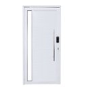 Ver imagem 1 de Porta Pivotante de Alumínio Branco com Pux. e Visor com Fechadura Digital Linha 30 - Direita/210x120