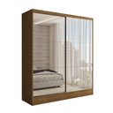 Ver imagem 3 de Guarda-roupa Solteiro Swift 2 Portas 2 Gavetas com Espelho Cinamomo - Panorama Móveis