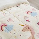 Ver imagem 4 de Coberdrom Cobertor Fantasy Solteiro Infantiil Sherpa Manta Toque Lã de Carneiro - Unicórnio