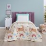 Coberdrom Cobertor Fantasy Solteiro Infantiil Sherpa Manta Toque Lã de Carneiro - Unicórnio - 1