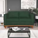 Ver imagem 2 de Kit Sofá 3 Lugares e 2 Poltronas Europa 180 cm Estilo Conforto e Elegância Linho Verde - Amarena