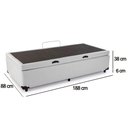 Ver imagem 5 de Cama Box Baú Solteiro Sintético Sereneprime Branco 88x188x44