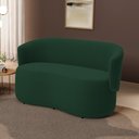 Ver imagem 2 de Poltrona Namoradeira Aisha 02 Lugares Orgânica Bouclê Verde - Desk Design